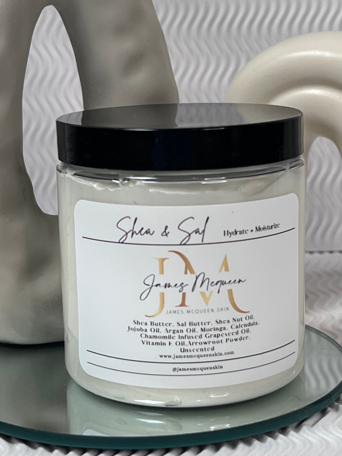unscented shea and sal whipped body butter infused oil with dried calendula moringa chamomile flower for extra dry eczema skin ultra hydrating and moisturizing sensitive skin friendly